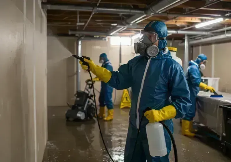 Basement Sanitization and Antimicrobial Treatment process in Pittston, ME